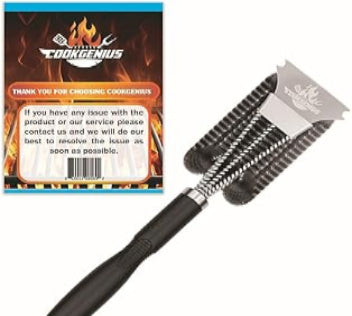 BBQ Grill Brush and Scraper -  3 in 1 Bristles Grill Cleaning Brush